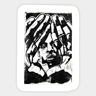 Jay-Z - Linoleum Block Print Sticker